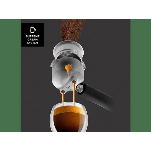 Cafetera espresso - TAURUS Euforia Digital, 20 bar, 1350 W, INOX/Negro