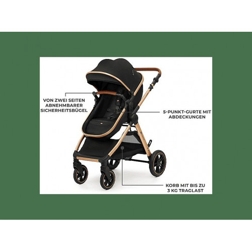 Carrito para bebé  - ESME PRO 3IN1 KINDERKRAFT, Negro