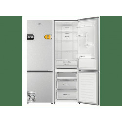 Frigorífico combinado - VOK EVR-308NCEI, Compresor Inverter, No Frost, Altura 185,5 cm, Capacidad 308 l, Inox