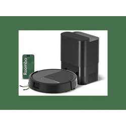 Robot aspirador - IROBOT Roomba® 115 Combo + Base AutoEmpty™, Potencia de succión 15 kPa, Depósito 2,5 l, Autonomía 120 min, Black