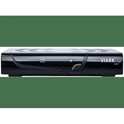 Receptor satélite - VIARK SAT 4K, 1 x HDMI, 2 x USB, Negro
