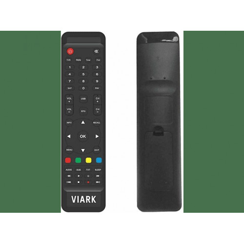 Receptor satélite - VIARK SAT 4K, 1 x HDMI, 2 x USB, Negro