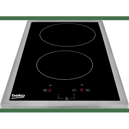 Placa modular - BEKO HDCMXC 32400 TX, 2 zonas, 288 mm, Acero inoxidable
