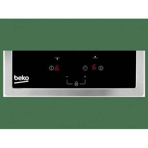 Placa modular - BEKO HDCMXC 32400 TX, 2 zonas, 288 mm, Acero inoxidable