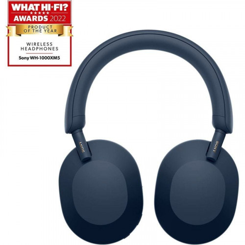 Sony WH1000XM5S.CE7 Auriculares Inalámbricos Azules con Cancelación de Ruido + Funda Rígida