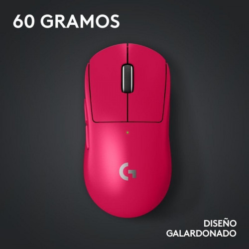 Logitech G PRO X SUPERLIGHT 2 LIGHTSPEED Ratón Inalámbrico Gaming Rosa 44000 DPI