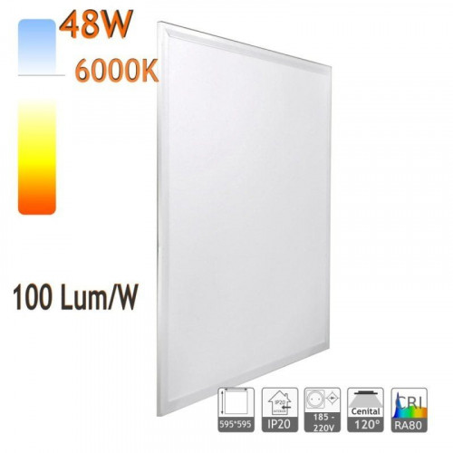Jandei 8X Panel LED 60x60cm 48W Retroiluminado Blanco Frío 6000k 4200Lm