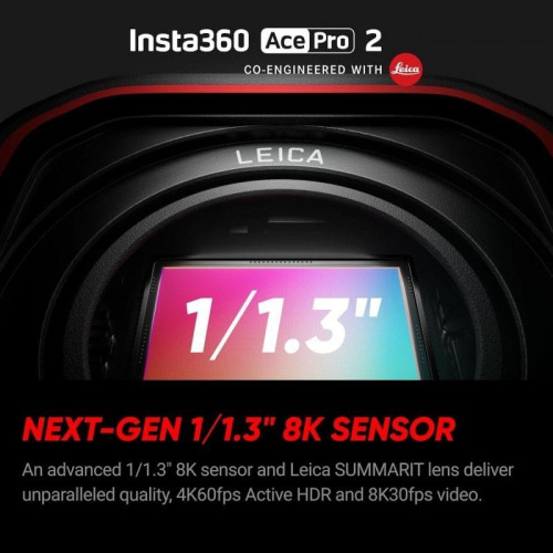 Insta360 Ace Pro 2 Pack Dual Battery Cámara Deportiva Gran Angular UltraHD 8K