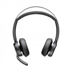 Auricular Poly Voyager Focus 2 Bluetooth USB-C/A con base de carga 50m inalámbrico negro