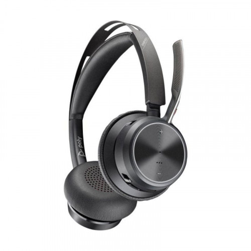 Auricular Poly Voyager Focus 2 Bluetooth USB-C/A con base de carga 50m inalámbrico negro