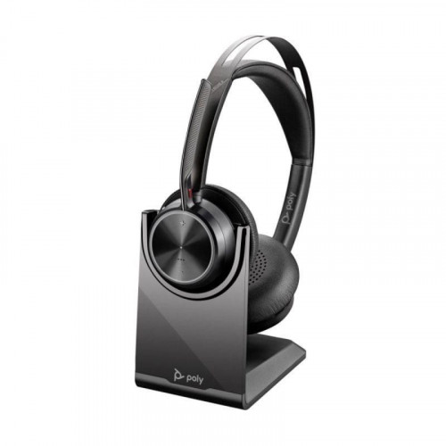 Auricular Poly Voyager Focus 2 Bluetooth USB-C/A con base de carga 50m inalámbrico negro
