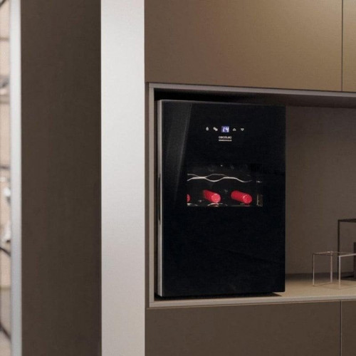 Vinoteca Cecotec A01_EU01_100135 15 botellas termoeléctrica 1 zona 35dB Display LED Negro