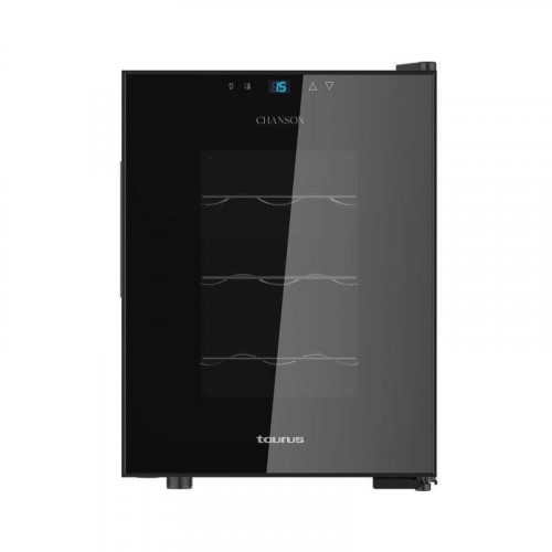 Vinoteca Taurus Chanson 12 botellas Termoeléctrica Control Digital Negro