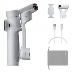 Estabilizador Insta360 Flow 2 IA Seguimiento 3 Ejes Gris Claro Plegable