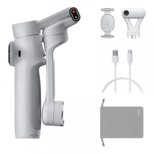 Estabilizador Insta360 Flow 2 IA Seguimiento 3 Ejes Gris Claro Plegable