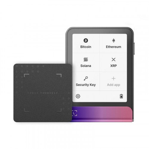 Billetera criptográfica Ledger Flex Magenta Carminé táctil 2,84