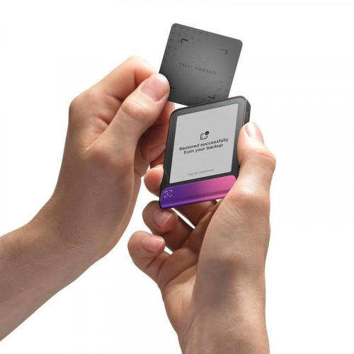 Billetera criptográfica Ledger Flex Magenta Carminé táctil 2,84