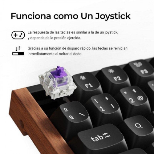 Teclado Keychron K2 HE Hall Effect Magnético inalámbrico 75% con switches magnéticos y RGB