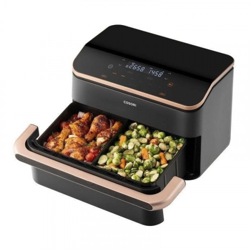 Cosori Dual Blaze Twinfry Chef Edition Freidora de Aire WiFi 10L + Tenacilla Silicona + 150 Papeles