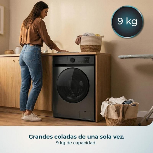 Lavadora Cecotec Bolero DressCode 9450 Inverter Steel Carga Frontal 9Kg 1400rpm A-10% Acero