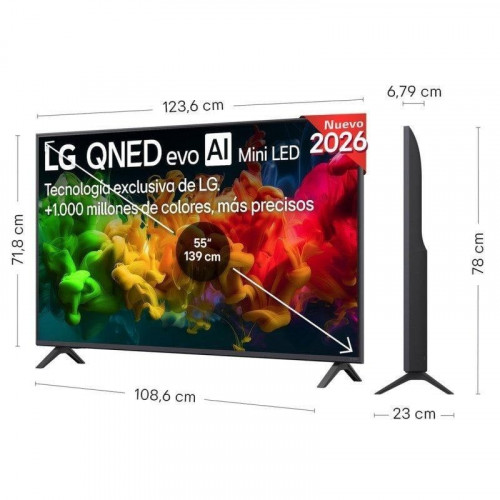 TV LG QNED evo MiniLED AI 55QNED80B6B 55