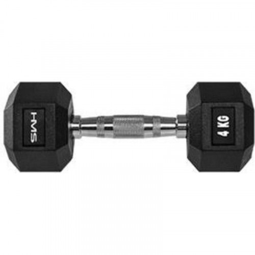 Hantel Hex Pro HMS 27.5 kg Caucho Negro