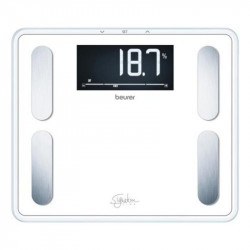 Báscula de Bioimpedancia Beurer Báscula Diagnóstica Hasta 200 kg 10 Parámetros Apagado Automático Pantalla LCD
