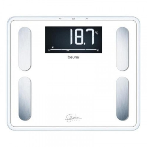 Báscula de Bioimpedancia Beurer Báscula Diagnóstica Hasta 200 kg 10 Parámetros Apagado Automático Pantalla LCD