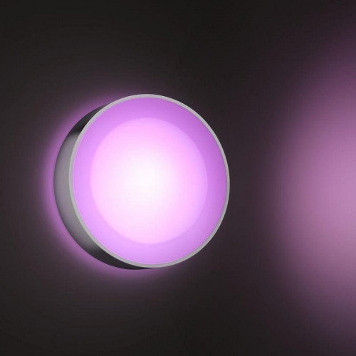 Aplique mural para exteriores Philips Hue Daylo plateado Bluetooth/Zigbee