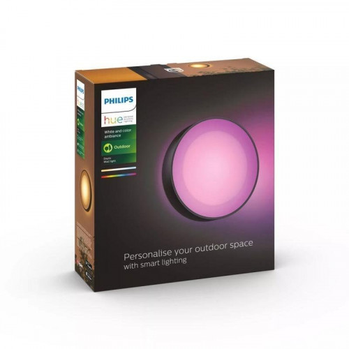 Aplique mural para exteriores Philips Hue Daylo Negro Zigbee/Bluetooth IP44
