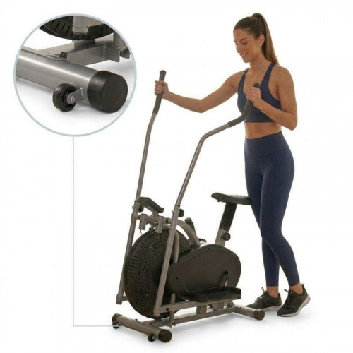 Bicicleta Elíptica Air Bike 2 En 1 Resistencia Aire Clover Fitness