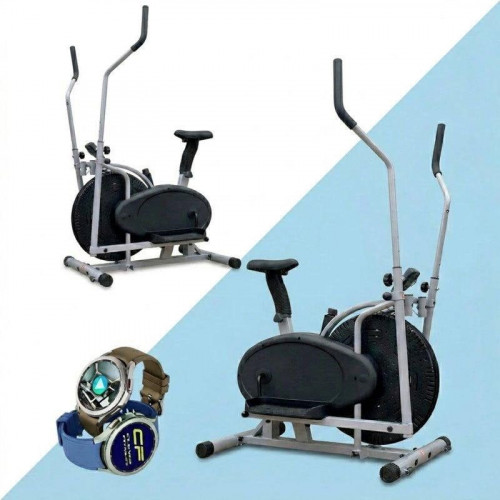 Bicicleta Elíptica Air Bike 2 En 1 Resistencia Aire Clover Fitness