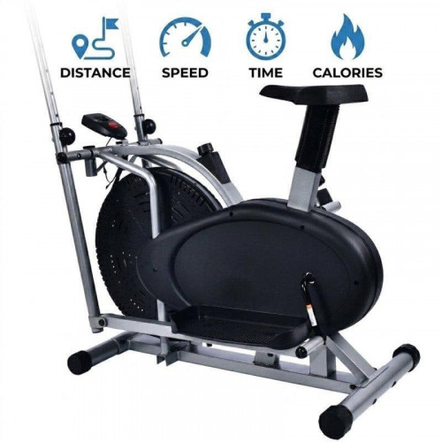 Bicicleta Elíptica Air Bike 2 En 1 Resistencia Aire Clover Fitness
