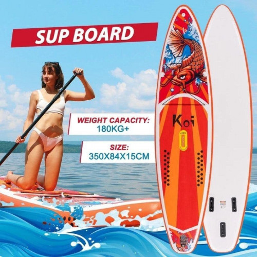 Tabla de paddle surf hinchable Funwater SUPFR01E 350x84x15 cm Roja
