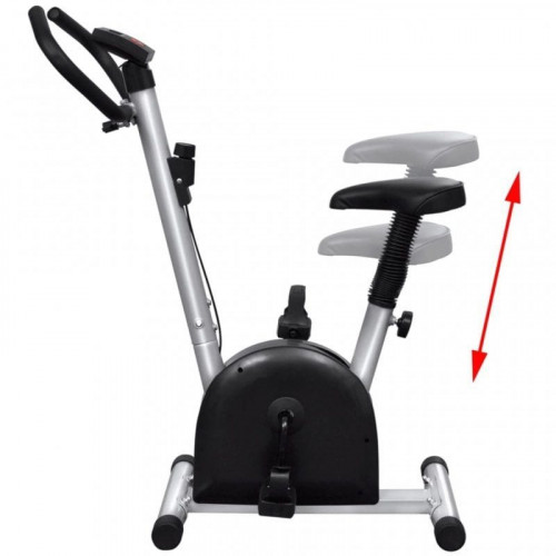 VidaXL Bicicleta Estática Negra