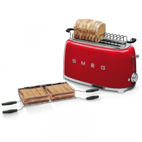 Smeg TSF02RDEU Tostador 4 Rebanadas 1500W Rojo