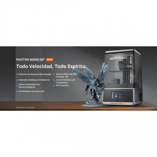 Anycubic Photon Mono M7 Pro 14K Resina MSLA 170mm/h 223x126x230mm - Impresora 3D