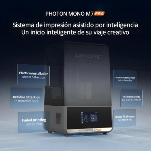 Anycubic Photon Mono M7 Pro 14K Resina MSLA 170mm/h 223x126x230mm - Impresora 3D