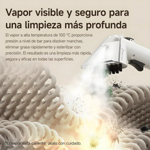 Aspiradora de Agua Uwant Y100 Steam Autolimpieza 18kPa 1750W Doble Depósito 1.2L