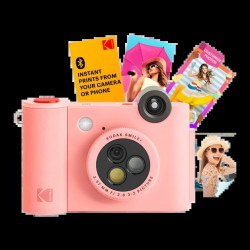 Cámara instantánea Kodak Smile+ 2x3 Zink Zero Ink 2x3 pulgadas 10MP