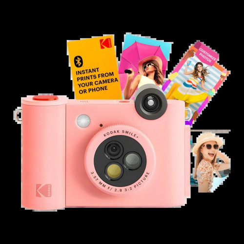 Cámara instantánea Kodak Smile+ 2x3 Zink Zero Ink 2x3 pulgadas 10MP