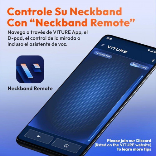 Viture One Neckband 2GB/128GB Negro - Adaptador para Gafas de Realidad Aumentada - Desprecintado