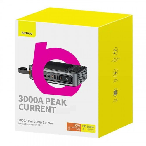 Baseus Super Energy Ultra 3000A - Arrancador de baterías 12V y Powerbank