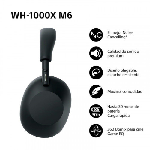Sony WH-1000XM6 ANC Negro