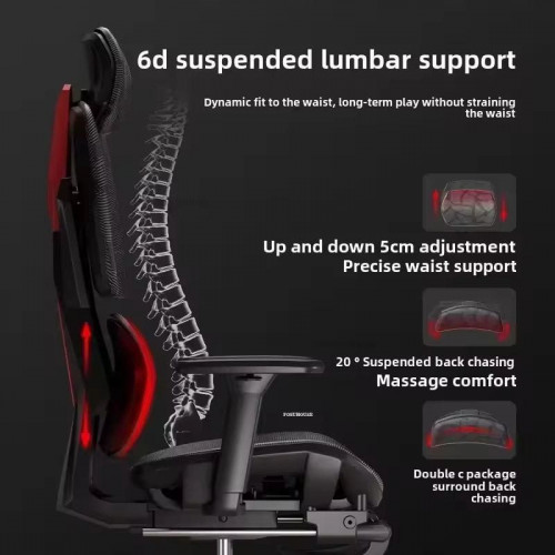 Silla Gaming Ergonómica Crato Gris