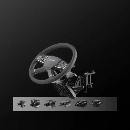 Moza R5 Trucking Bundle PC - Volante de Simulación con base directa de 5nm + Pedales