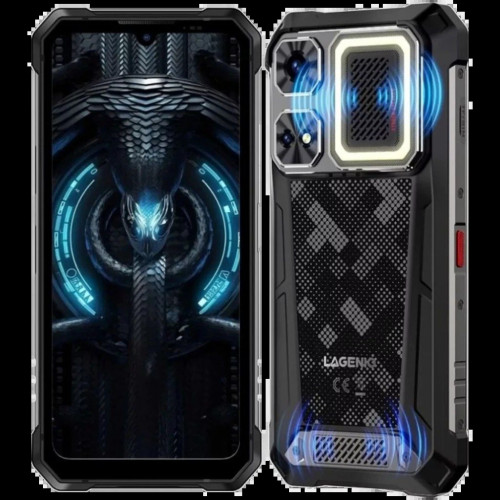 Lagenio Rhino 1 Pro 256GB Negro Altavoces duales 8GB de RAM Luz de camping