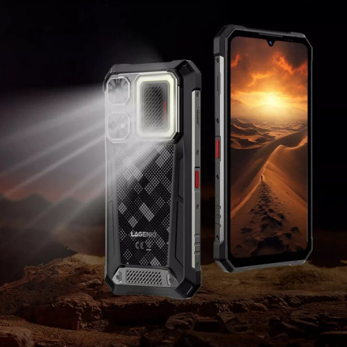 Lagenio Rhino 1 Pro 256GB Negro Altavoces duales 8GB de RAM Luz de camping