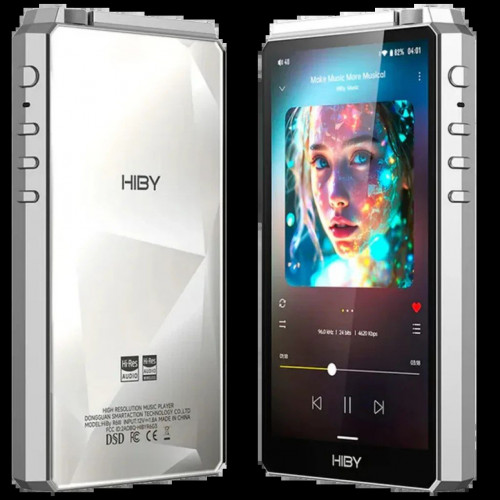 Hiby R6 III (Gen 3) 2025 Plata - Reproductor de Audio Digital Hi-Res con Dac Cs43198 Android 12