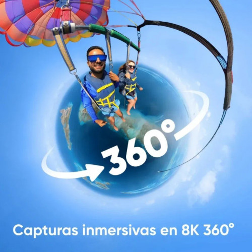 Insta360 X4 Captura 8K 360° 72 MP - Cámara Deportiva